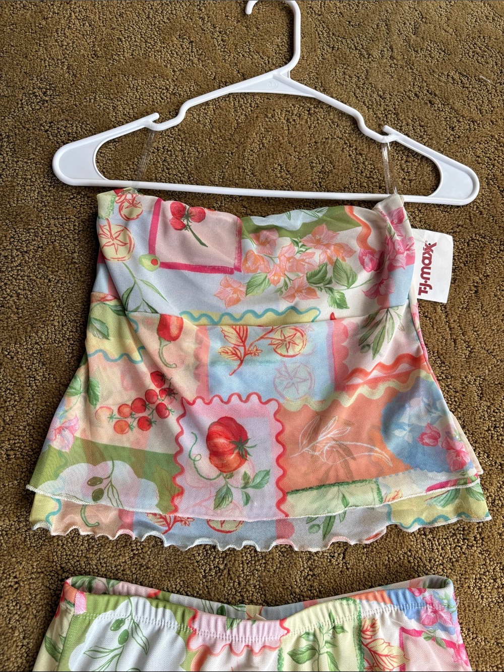 Pastel Patchwork Two-Piece Set - Picture 2 of 5
